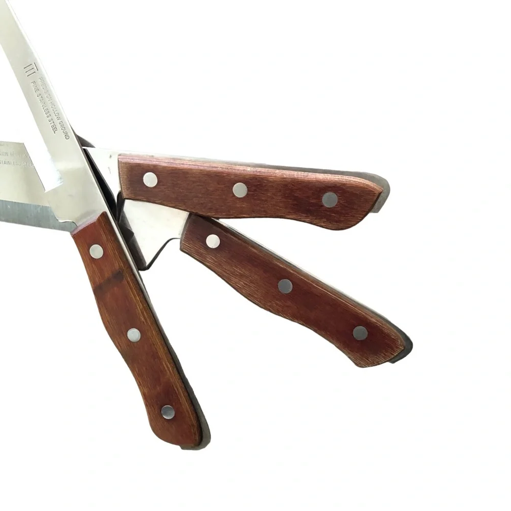 Maxam Precision Hollow Ground Fine Stainless Steel Knives